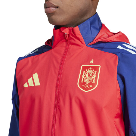 Veste imperméable Espagne rouge bleu 2024