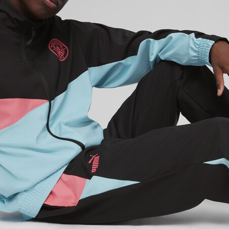 Pantalon survêtement Manchester City Woven noir rose 2023/24