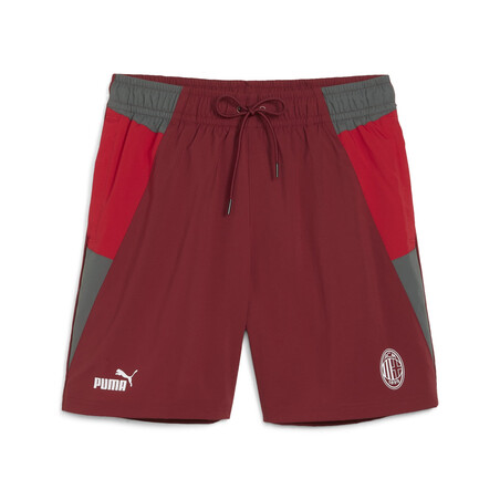 Short Milan AC Woven rouge gris 2023/24