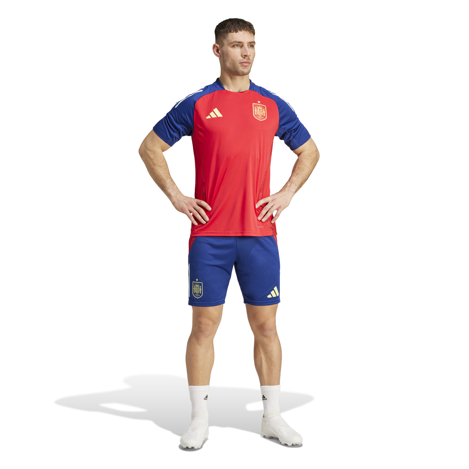 Short de sport unisexe en satin rouge – Short de sport rétro