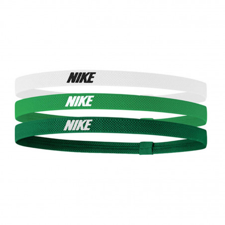 Pack 3 bandeaux Nike vert blanc
