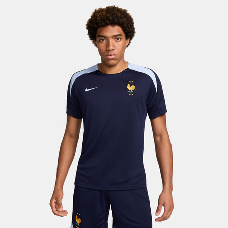 Maillot entraînement Equipe de France Strike bleu foncé 2024