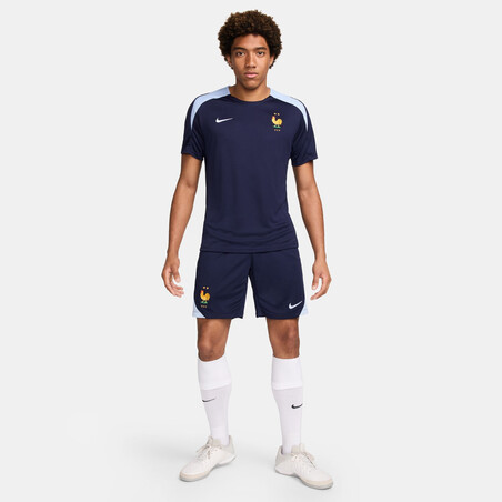 Maillot entraînement Equipe de France Strike bleu foncé 2024