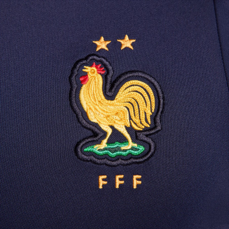 Sweat zippé Equipe de France Strike bleu foncé 2024