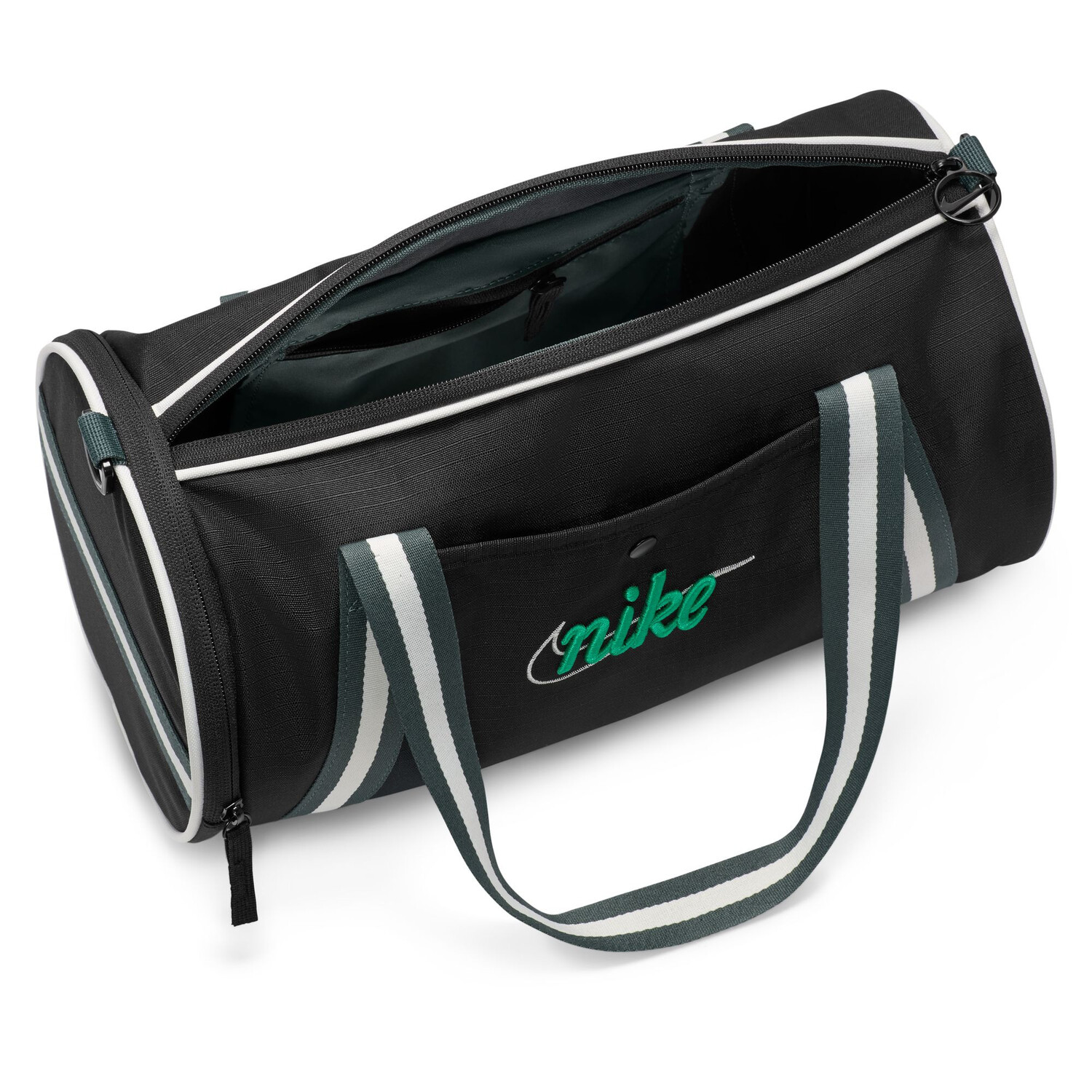 Sac de sport Nike Heritage Retro noir vert sur