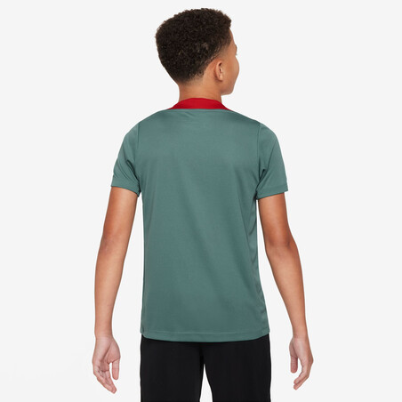 Maillot entraînement junior Liverpool Strike vert rouge 2024/25