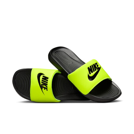 Sandales Nike Victori One Slide noir jaune