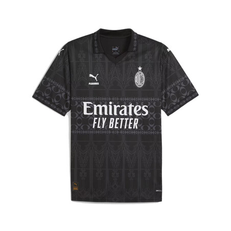 Maillot Leao Milan AC x Pleasures noir 2023/24