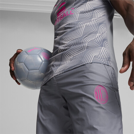 Pantalon survêtement avant match Milan AC gris rose 2023/24