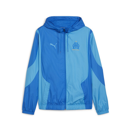 Veste survêtement avant match OM bleu 2023/24