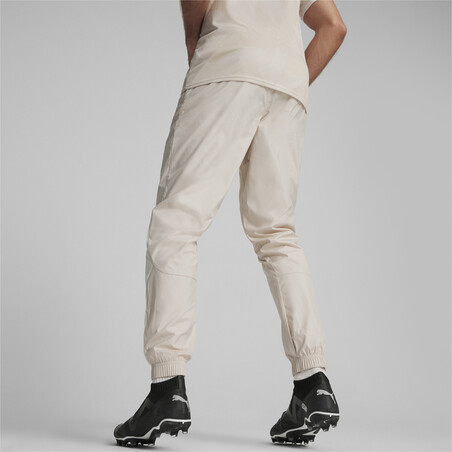 Pantalon survêtement avant match OM beige orange 2023/24