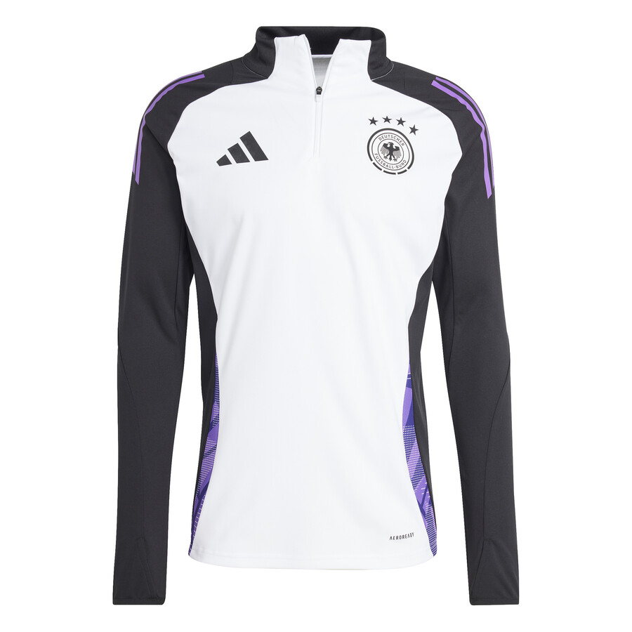Sweat zippé Allemagne blanc noir 2024