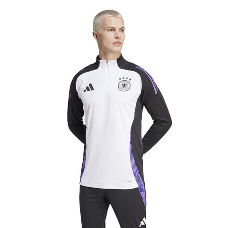 Sweat zippé Allemagne blanc noir 2024