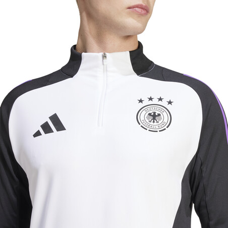 Sweat zippé Allemagne blanc noir 2024