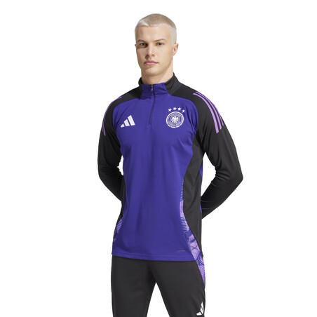 Sweat zippé Allemagne violet noir 2024