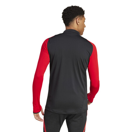 Sweat zippé Belgique noir rouge 2024