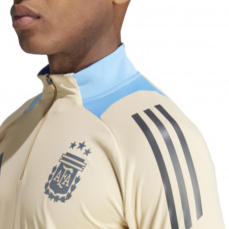Sweat zippé Argentine or bleu 2024