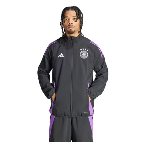 Veste survêtement avant match Allemagne noir violet 2024