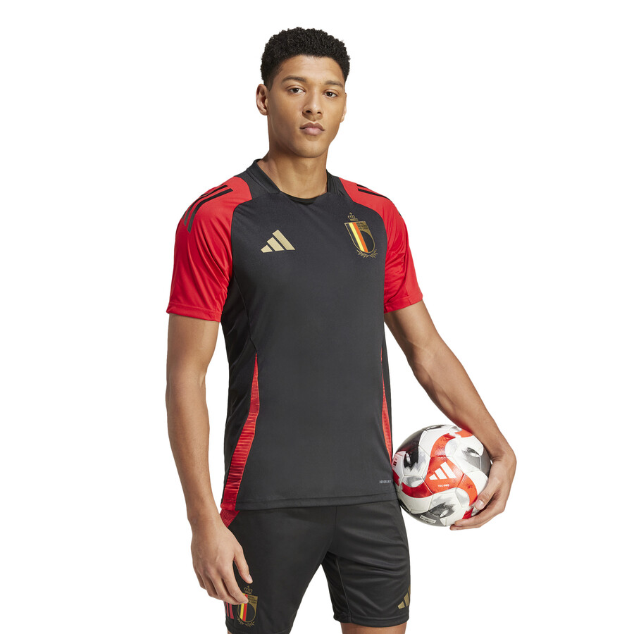 Maillot entraînement Belgique noir rouge 2024