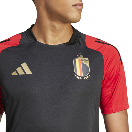 Maillot entraînement Belgique noir rouge 2024