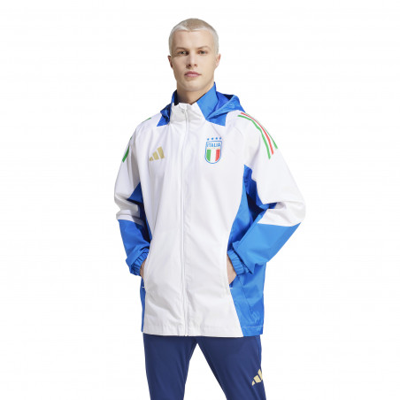Veste imperméable Italie blanc bleu 2024
