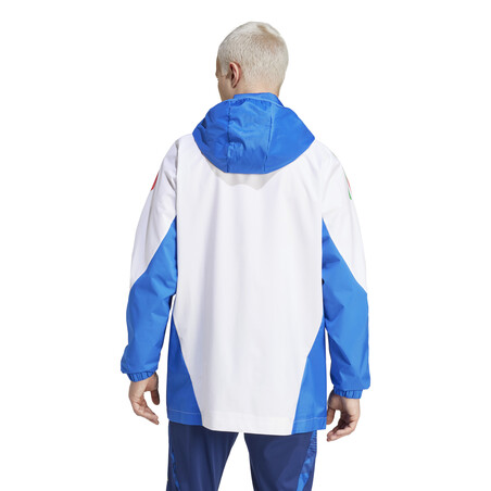 Veste imperméable Italie blanc bleu 2024