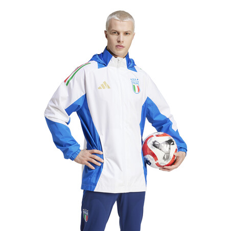 Veste imperméable Italie blanc bleu 2024