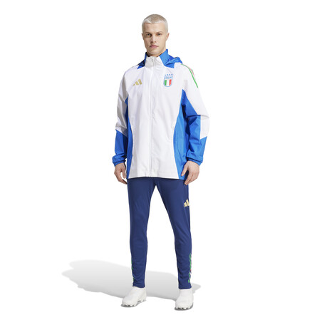 Veste imperméable Italie blanc bleu 2024