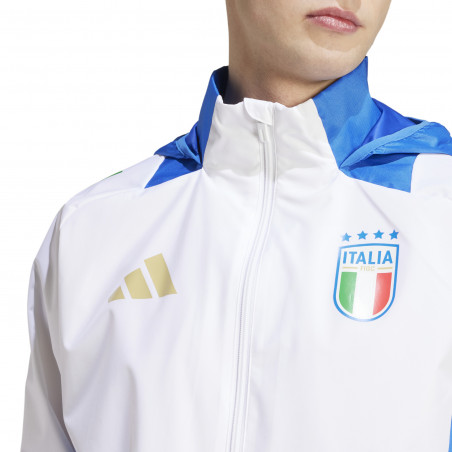 Veste imperméable Italie blanc bleu 2024