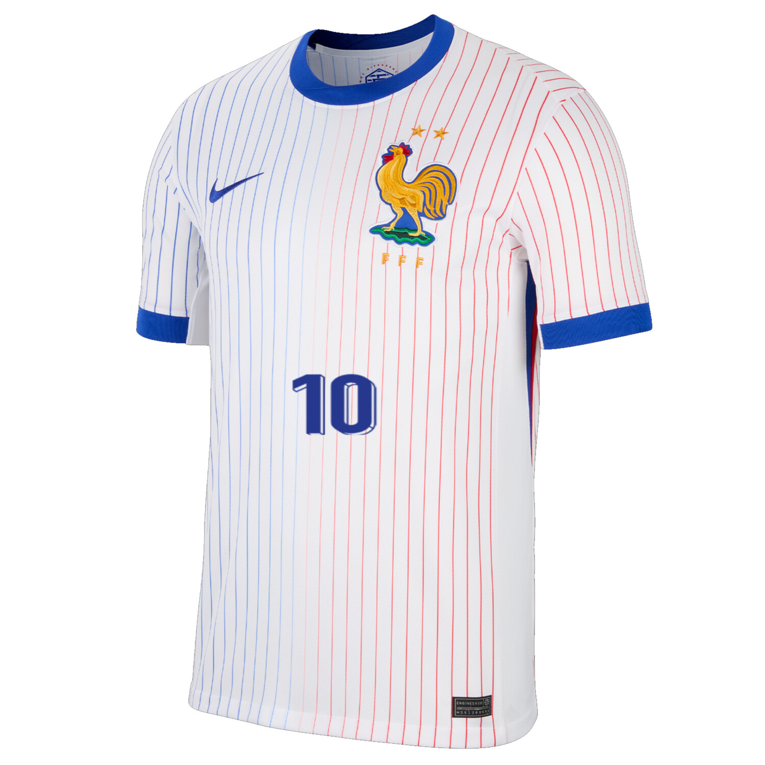 Flocage officiel MBAPPE N°10 EURO2024 EQUIPE DE FRANCE domicile home