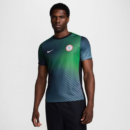 Maillot avant match Nigeria bleu vert 2024