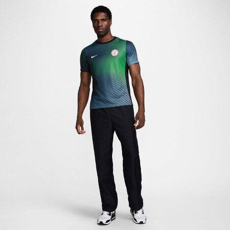 Maillot avant match Nigeria bleu vert 2024