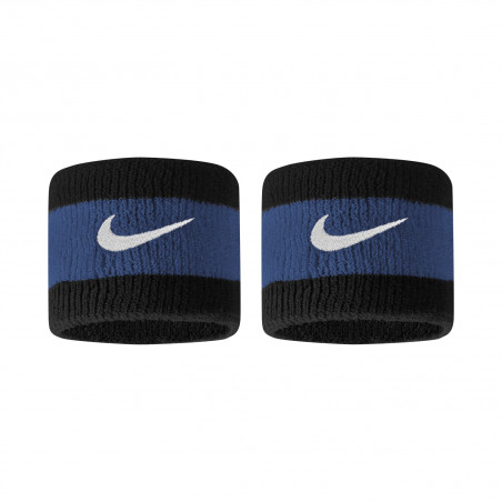 Pack 2 serre-poignet Nike bleu noir