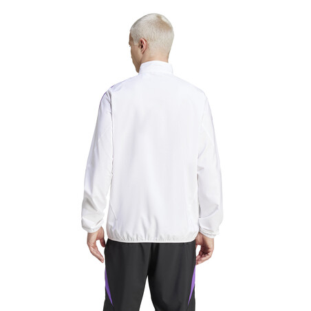 Veste survêtement avant match Allemagne blanc violet 2024