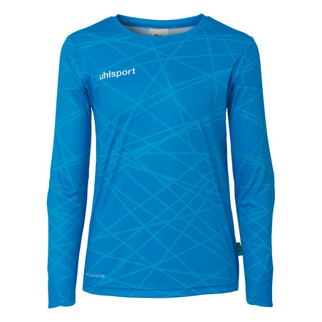 Ensemble gardien junior Uhlsport bleu ciel noir