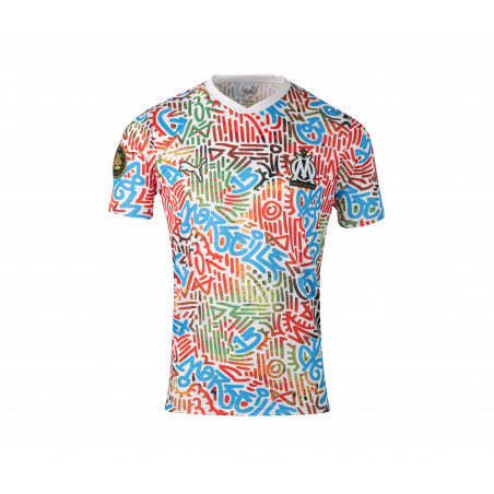 Maillot OM Africa blanc rouge
