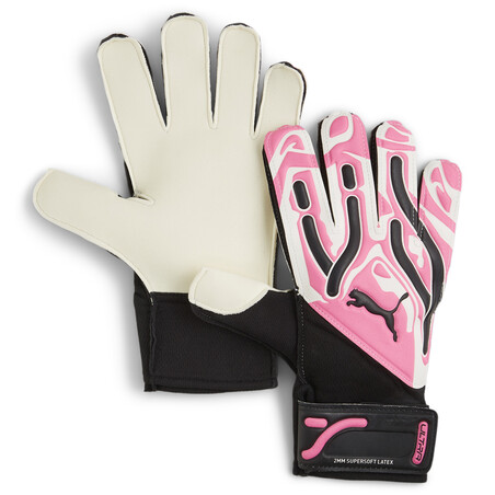 Gants gardien Puma Ultra Play rose blanc