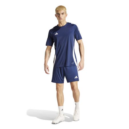 Short entraînement adidas Tiro24 bleu blanc