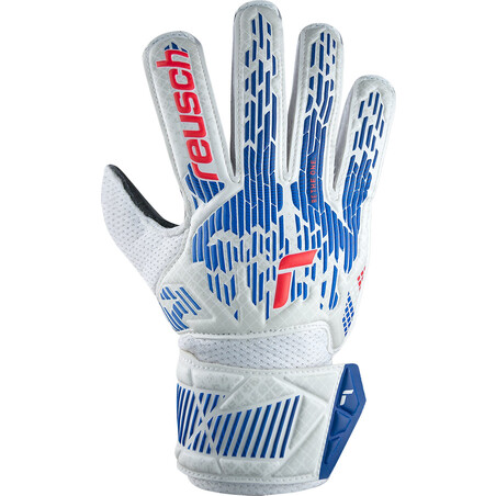 Gants gardien Reusch Attrakt Solid Junior blanc bleu