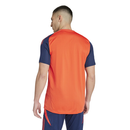 Maillot entraînement Manchester United orange bleu 2024/25