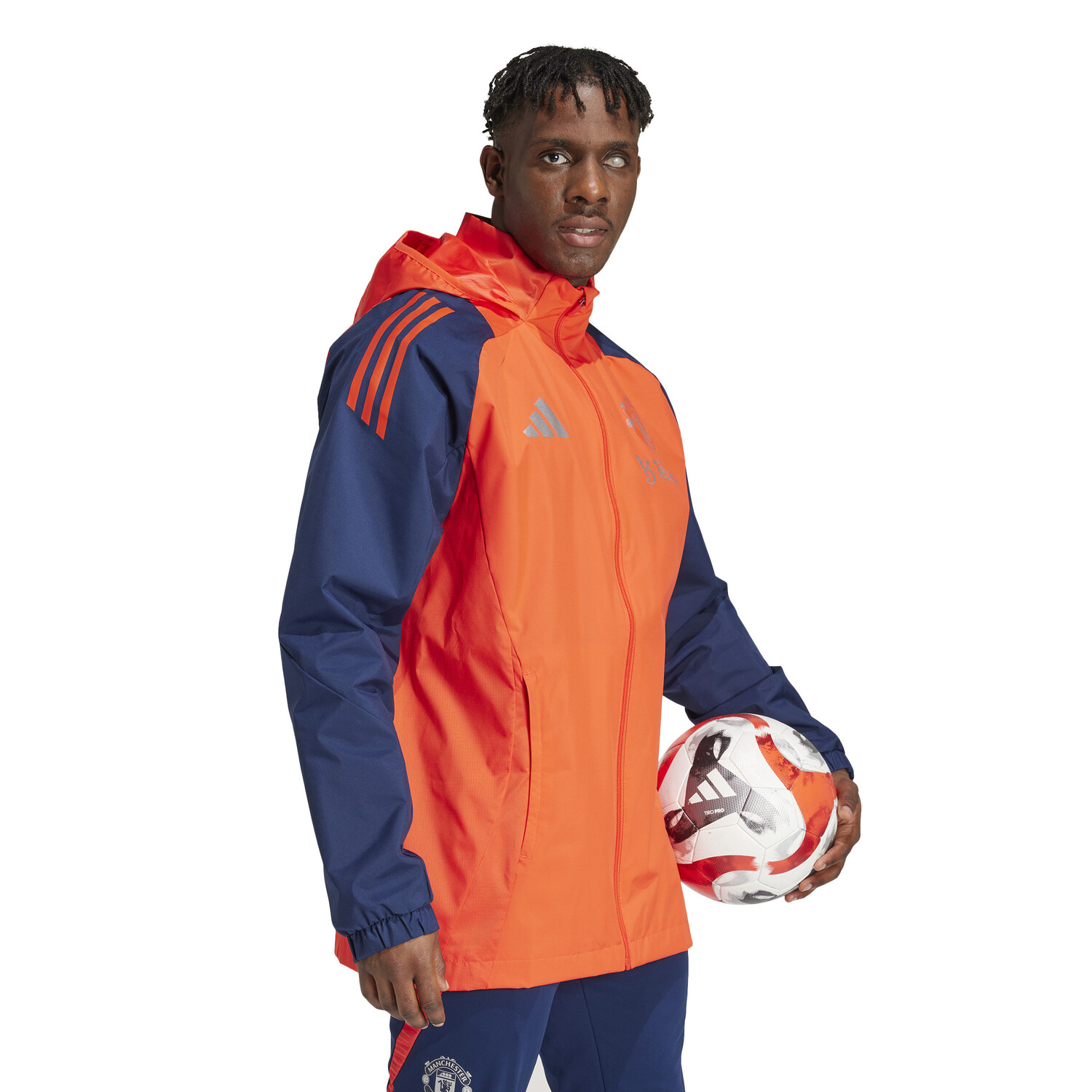 Veste imperméable Manchester United bleu orange 2024/25 sur