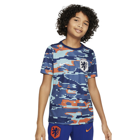 Maillot avant match junior Pays-Bas bleu orange 2024