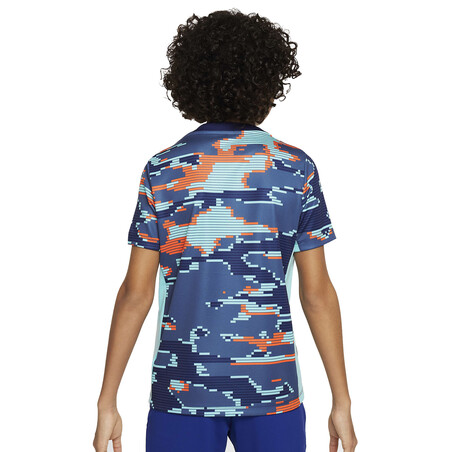 Maillot avant match junior Pays-Bas bleu orange 2024