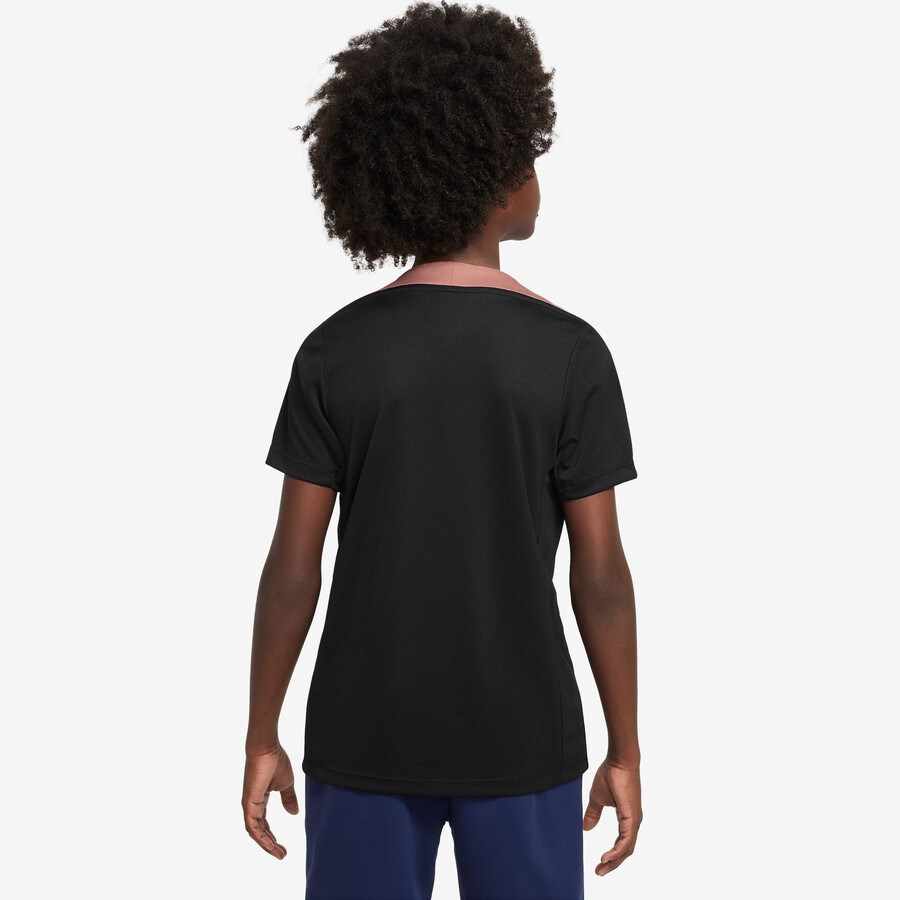 Maillot entraînement junior PSG Strike noir rose 2024/25
