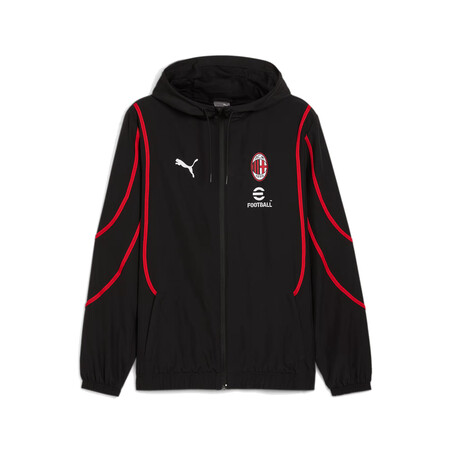 Veste avant match Milan AC noir rouge 2024 25 sur Foot
