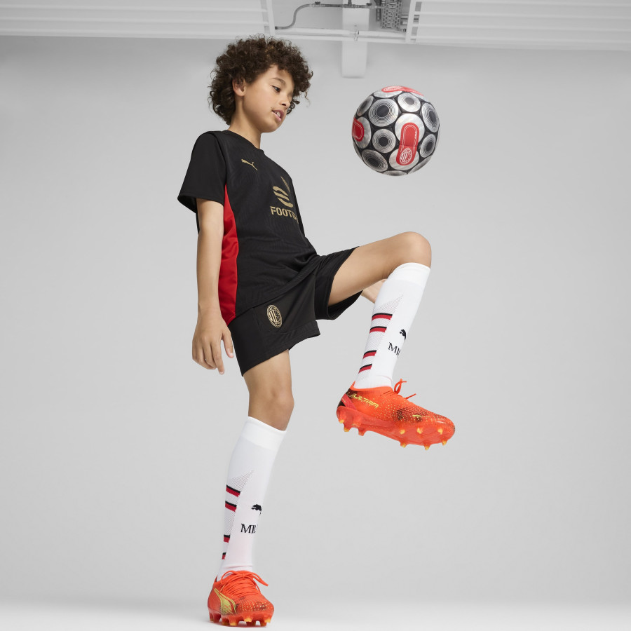 Short entraînement junior Milan AC noir or 2024/25