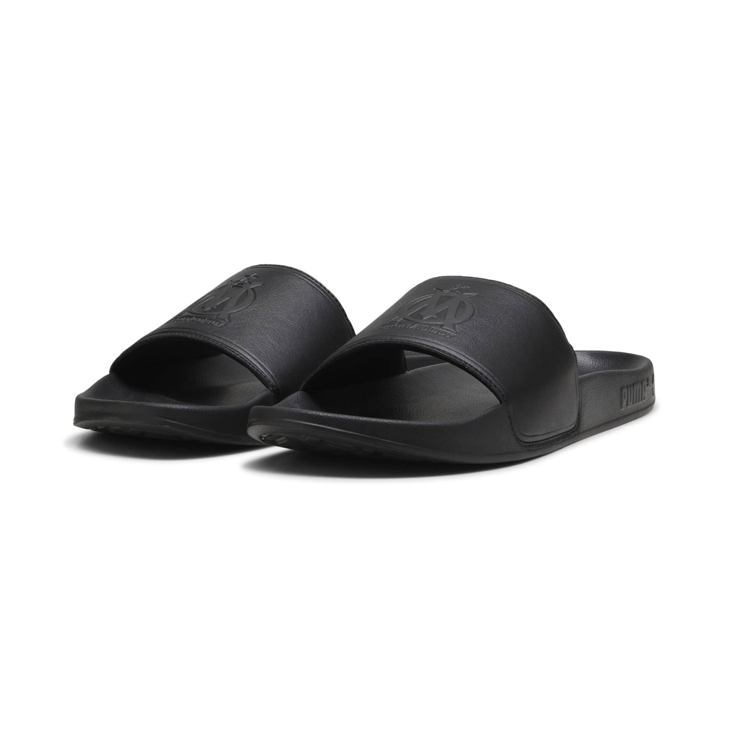 Claquettes OM noir sur Foot