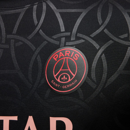 Maillot avant match PSG noir rose 2024/25