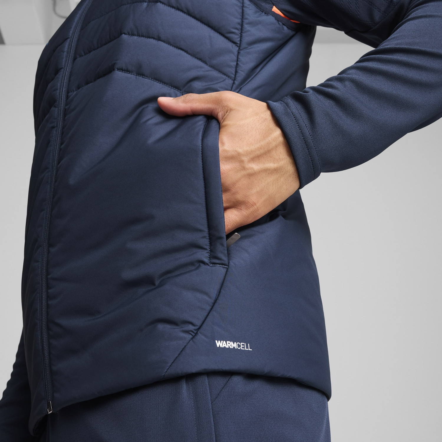 Doudoune sans manche OM bleu foncé 2024/25 sur