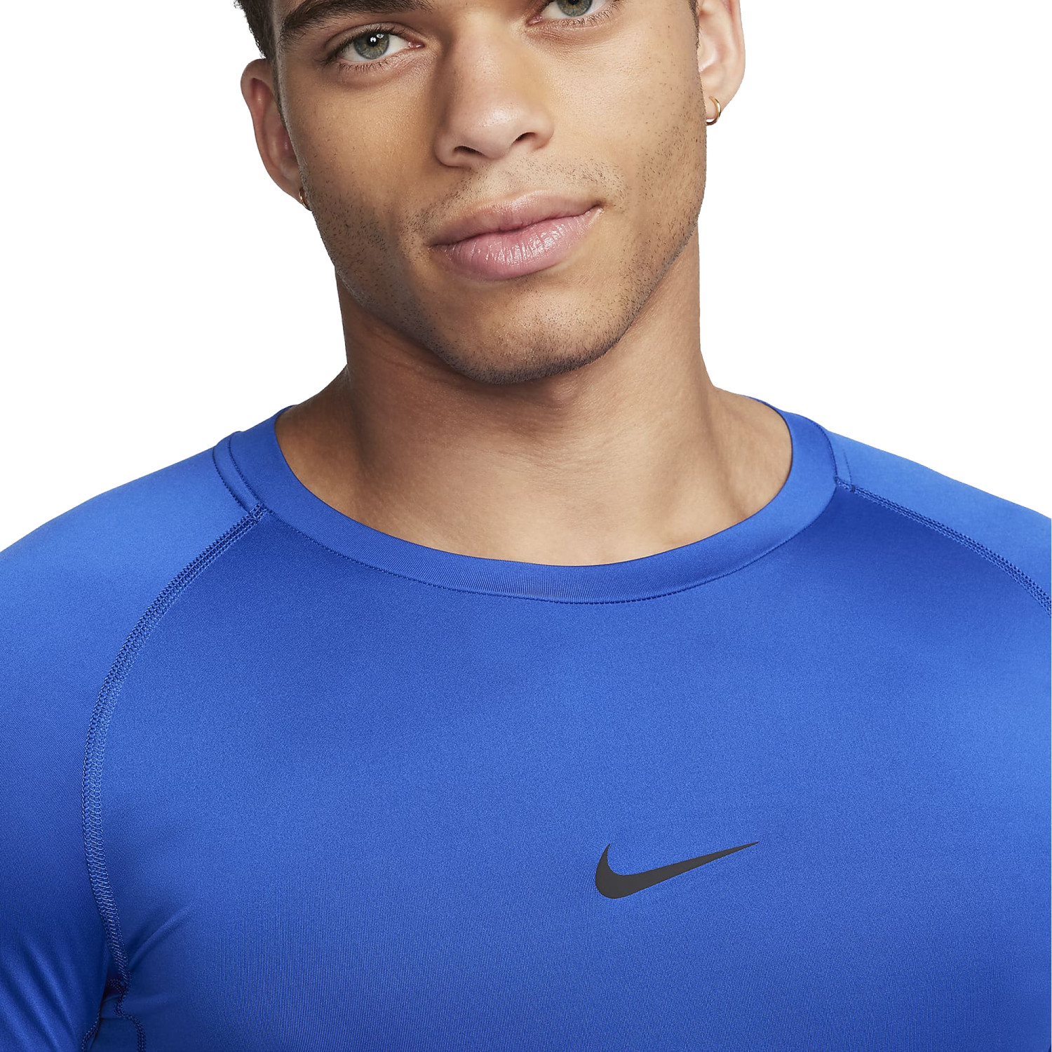 HOT Manche Longue Sous Maillot Nike Bleu Sous-maillot